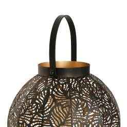 SEMA DESIGN Lampe Lanterne Ronde En Fer H29cm Noir - Panellia -SEMA DESIGN Boutique 75813 DET02 WEB