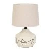 SEMA DESIGN Lampe En Porcelaine Et Lin H33cm Beige - Visionnary -SEMA DESIGN Boutique 75825 DEB WEB