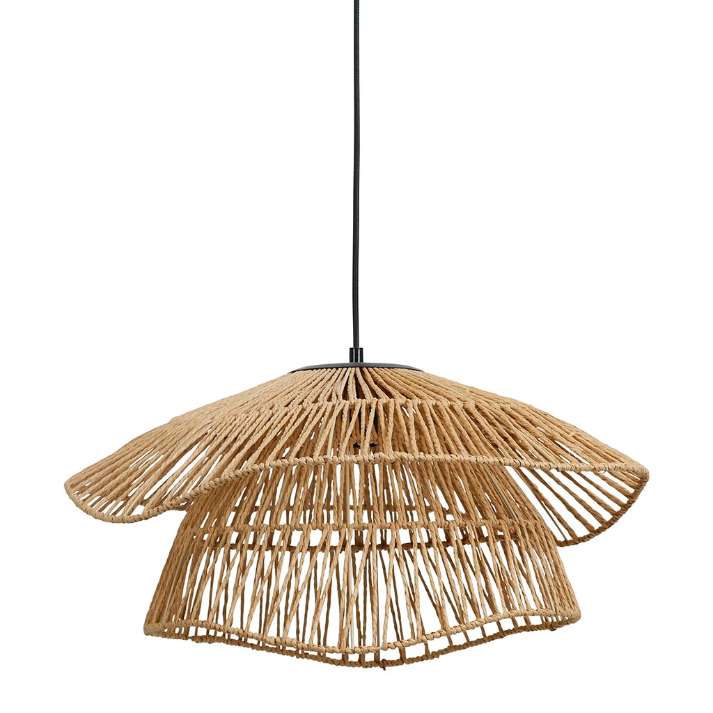 SEMA DESIGN Suspension En Corde De Papaier D50cm Naturel - Calyp 3 SEMA DESIGN Suspension En Corde De Papaier D50cm Naturel - Calyp