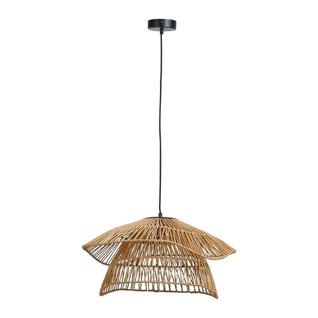 SEMA DESIGN Suspension En Corde De Papaier D50cm Naturel - Calyp 4 SEMA DESIGN Suspension En Corde De Papaier D50cm Naturel - Calyp – Image 2