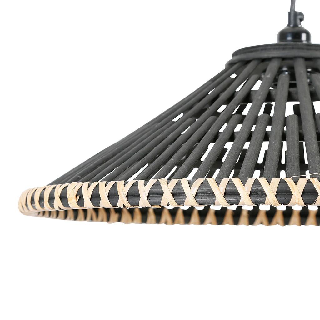 SEMA DESIGN Lot De 2 Suspensions Non éléctrifiée En Bambou Noir 4 SEMA DESIGN Lot De 2 Suspensions Non éléctrifiée En Bambou Noir – Image 2