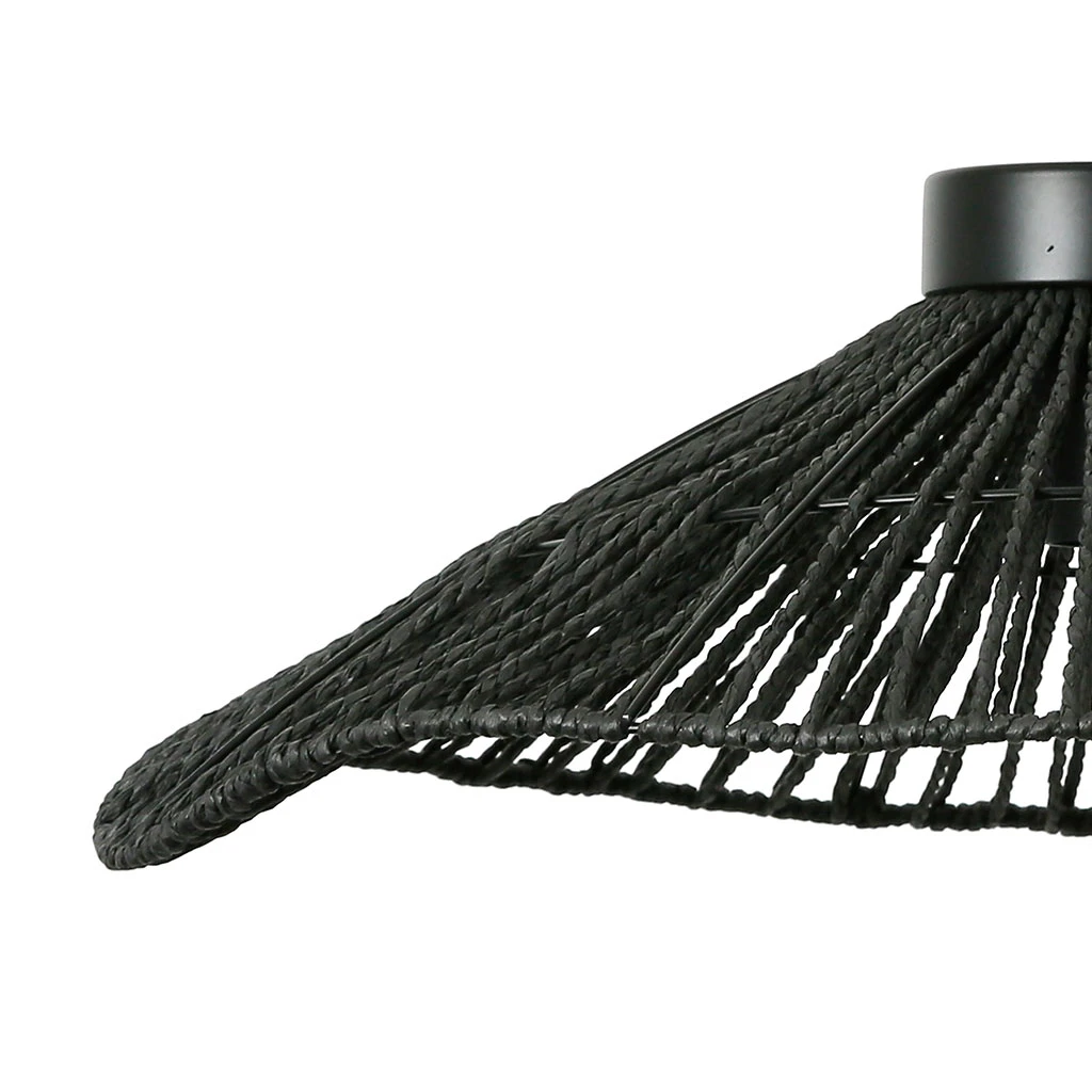 SEMA DESIGN Suspension En Corde De Papier Et Fer D50cm Noir - Calyp 6 SEMA DESIGN Suspension En Corde De Papier Et Fer D50cm Noir - Calyp – Image 4