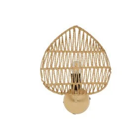 SEMA DESIGN Applique Feuille Naturelle H33cm Corde De Papier - Calyp