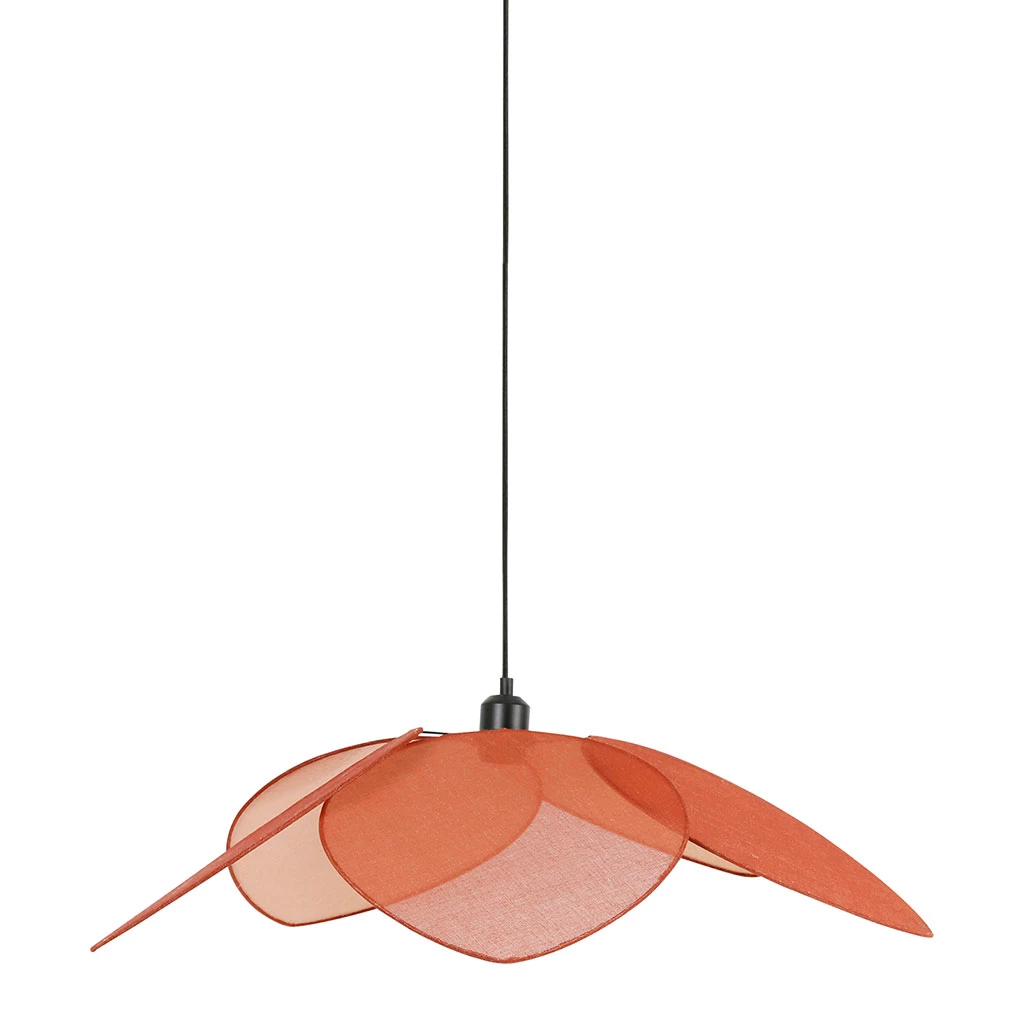 SEMA DESIGN Suspension En Lin Japandi D70cm Terracotta 3 SEMA DESIGN Suspension En Lin Japandi D70cm Terracotta