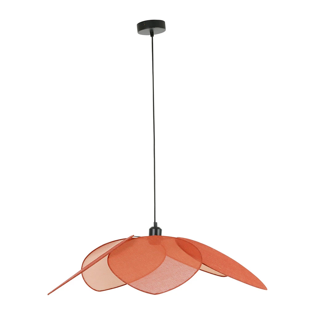 SEMA DESIGN Suspension En Lin Japandi D70cm Terracotta 4 SEMA DESIGN Suspension En Lin Japandi D70cm Terracotta – Image 2