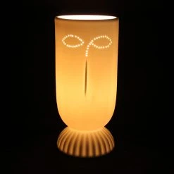 SEMA DESIGN Lampe En Porcelaine Visage Blanche H24cme - Arty -SEMA DESIGN Boutique 76659 FRN02 WEB