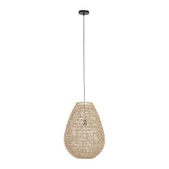 SEMA DESIGN Suspension En Corde De Papier H60cm Naturel - Calyp -SEMA DESIGN Boutique 76700 DET01 WEB