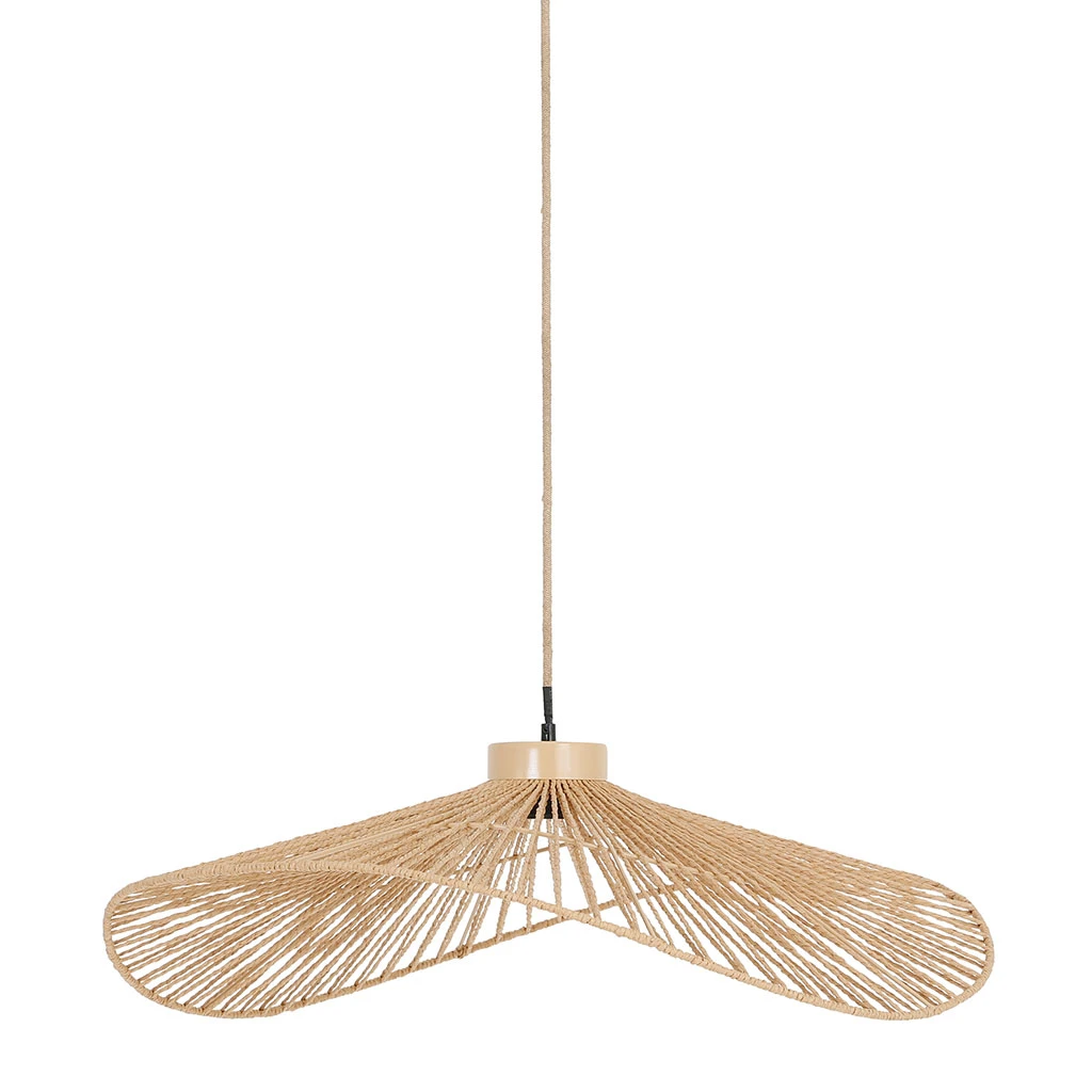 SEMA DESIGN Suspension En Corde De Papier L71cm Naturel - Calyp 3 SEMA DESIGN Suspension En Corde De Papier L71cm Naturel - Calyp