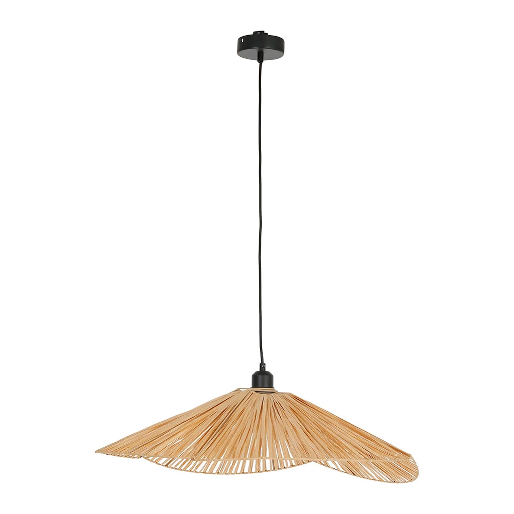 SEMA DESIGN Suspension En Raphia L68cm Naturel - Terre Brulée 4 SEMA DESIGN Suspension En Raphia L68cm Naturel - Terre Brulée – Image 2