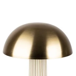 SEMA DESIGN Lampe En Fer Et Nylon H58cm Blanche Et Dorée - Champart -SEMA DESIGN Boutique 76802 DET01 WEB