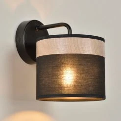 Corep Applique En Métal Et Coton H17cm Noir - Raito -SEMA DESIGN Boutique 7b7fb 622524 frn08 web