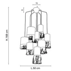 Market Set Suspension 8 Lumières En Bana Et Raphia H168cm Frange - Formentera 12 Market Set Suspension 8 Lumières En Bana Et Raphia H168cm Frange - Formentera -SEMA DESIGN Boutique 8d910 8l