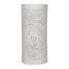 SEMA DESIGN Lampe Cylindre En Porcelaine H28.5cm Blanc - Cachemire -SEMA DESIGN Boutique 97512 DEB WEB