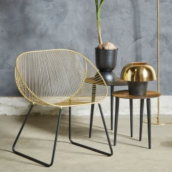 SEMA DESIGN Lampe D'ambiance Champart Doré Et Noir D29Xh26Cm -SEMA DESIGN Boutique e4629 lampe champart en forme de champignon